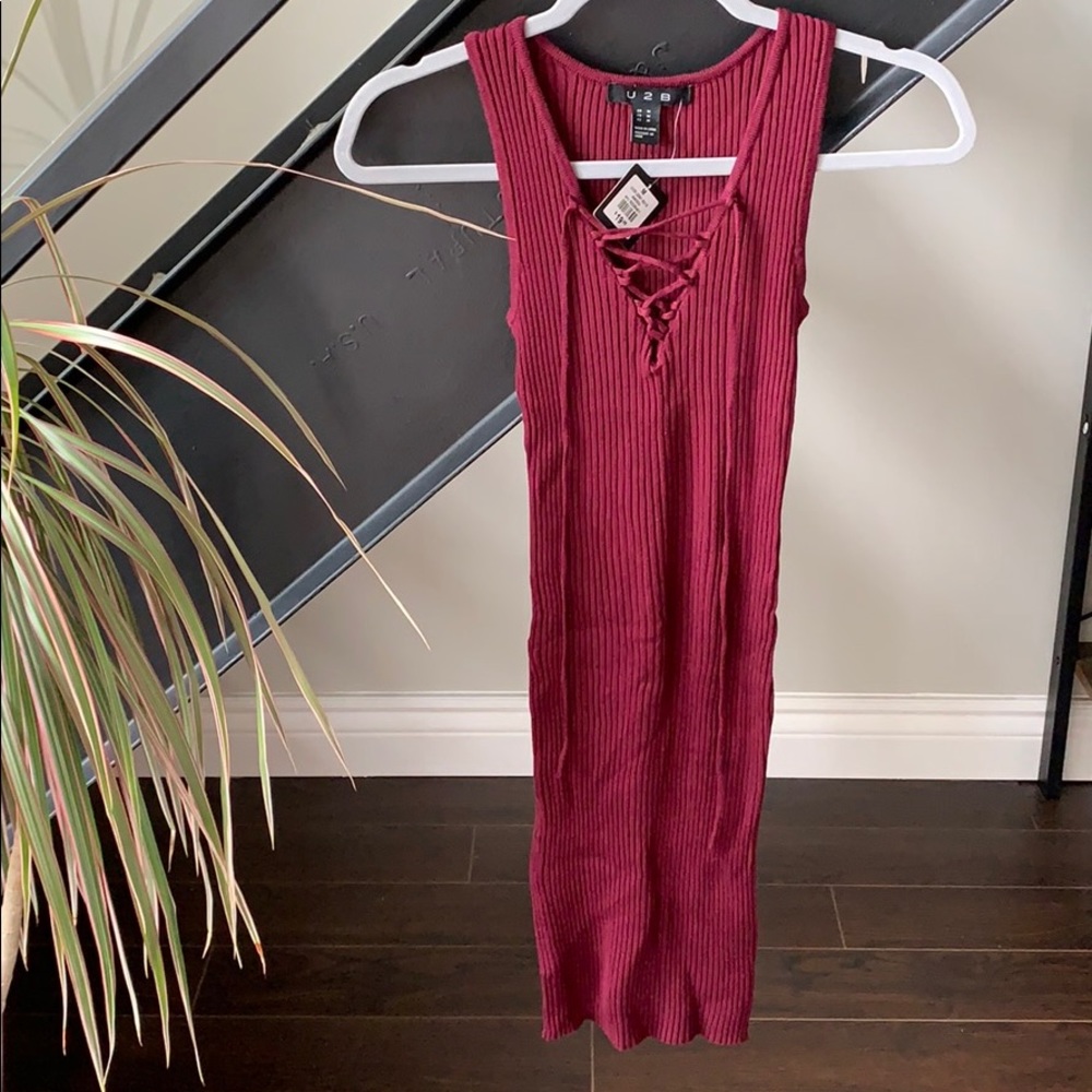 Never Worn Red Sweater Dress with tag